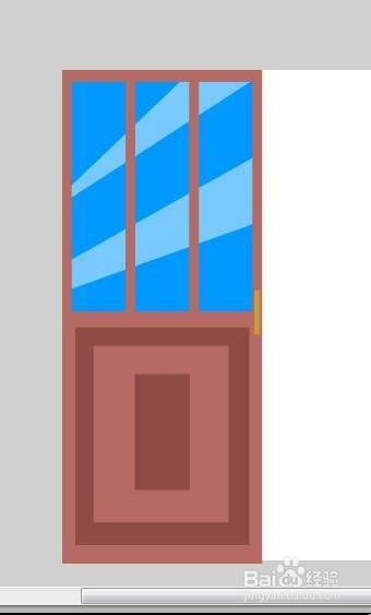 flash绘制MG扁平图书馆门口的场景