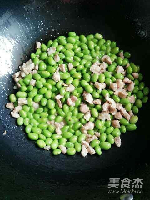 肉丁香干炒毛豆