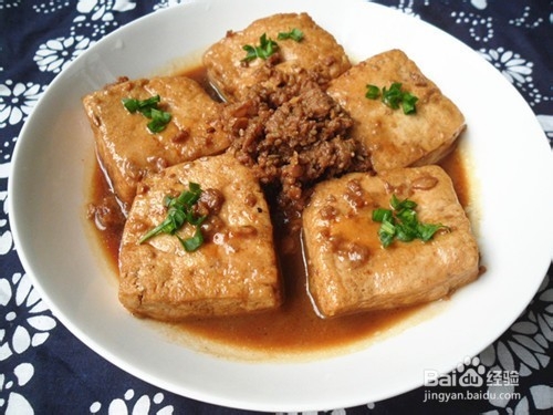 肉末鲜豆腐块的做法