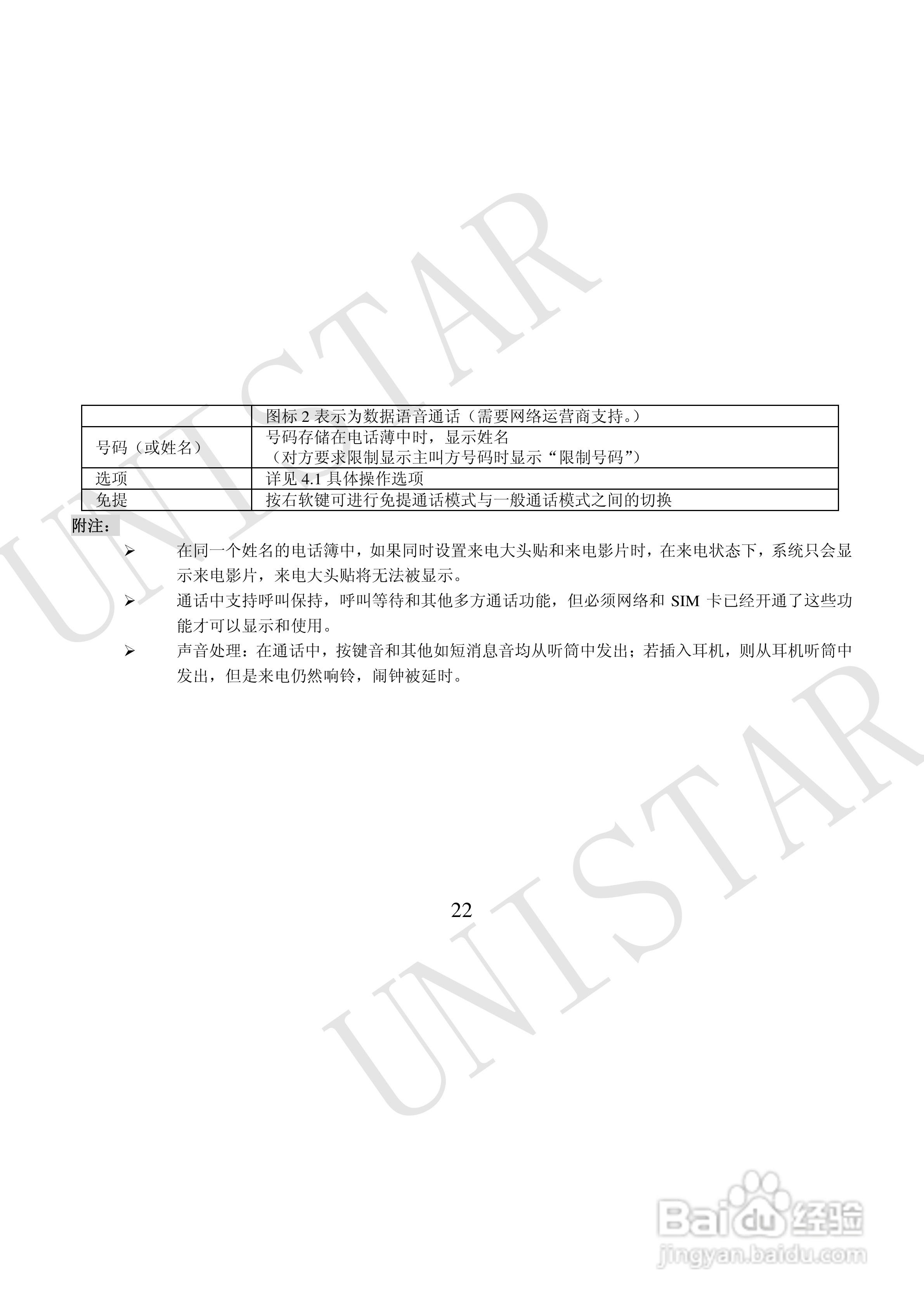 友信达 U999手机说明书:[3]