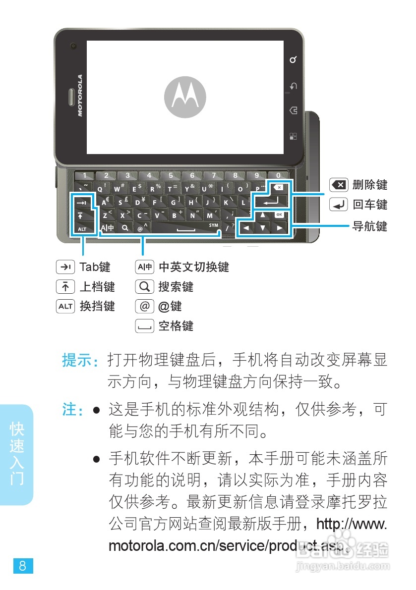 摩托罗拉ME863手机使用说明书:[1]