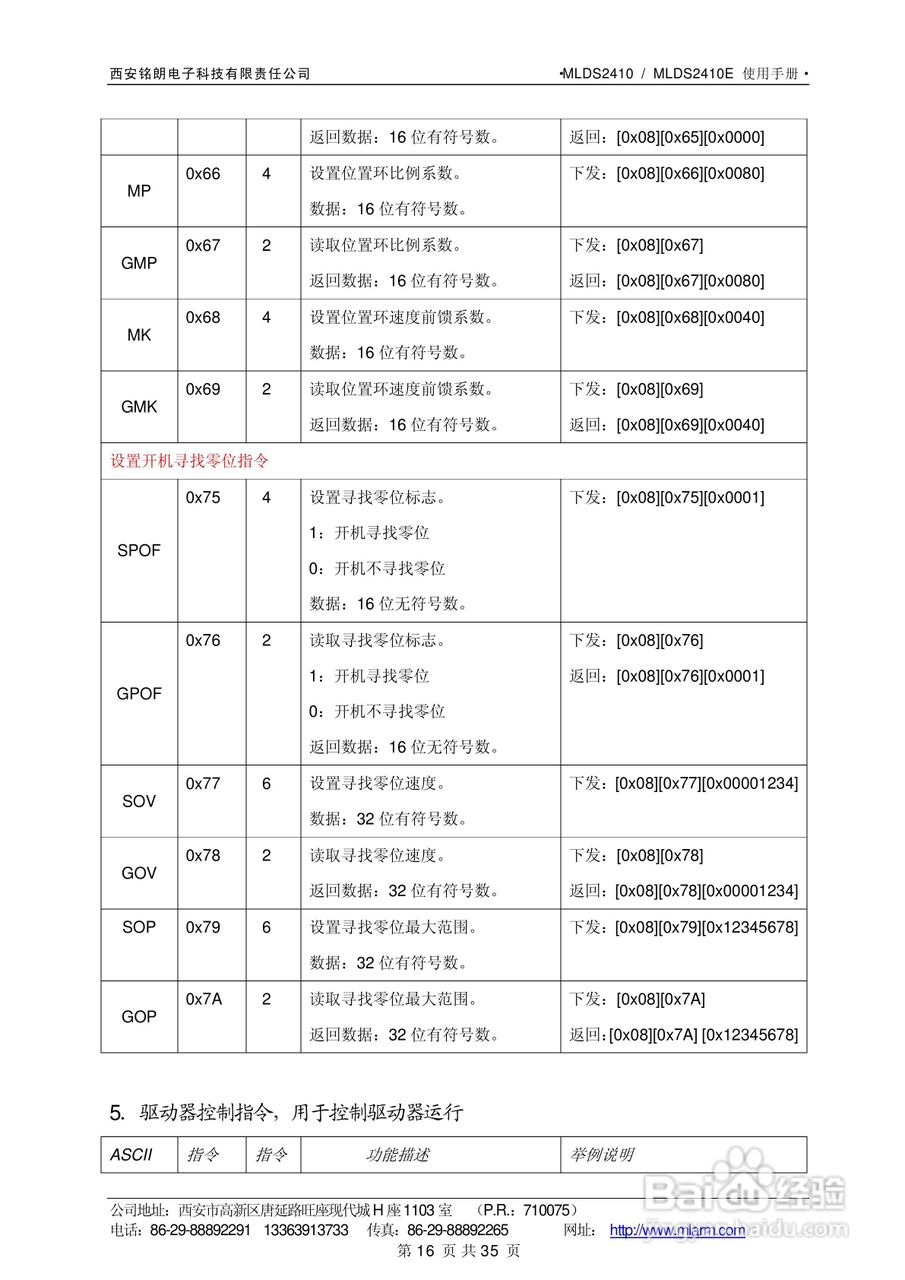 铭朗科技MLDS2410直流伺服驱动器说明书:[2]