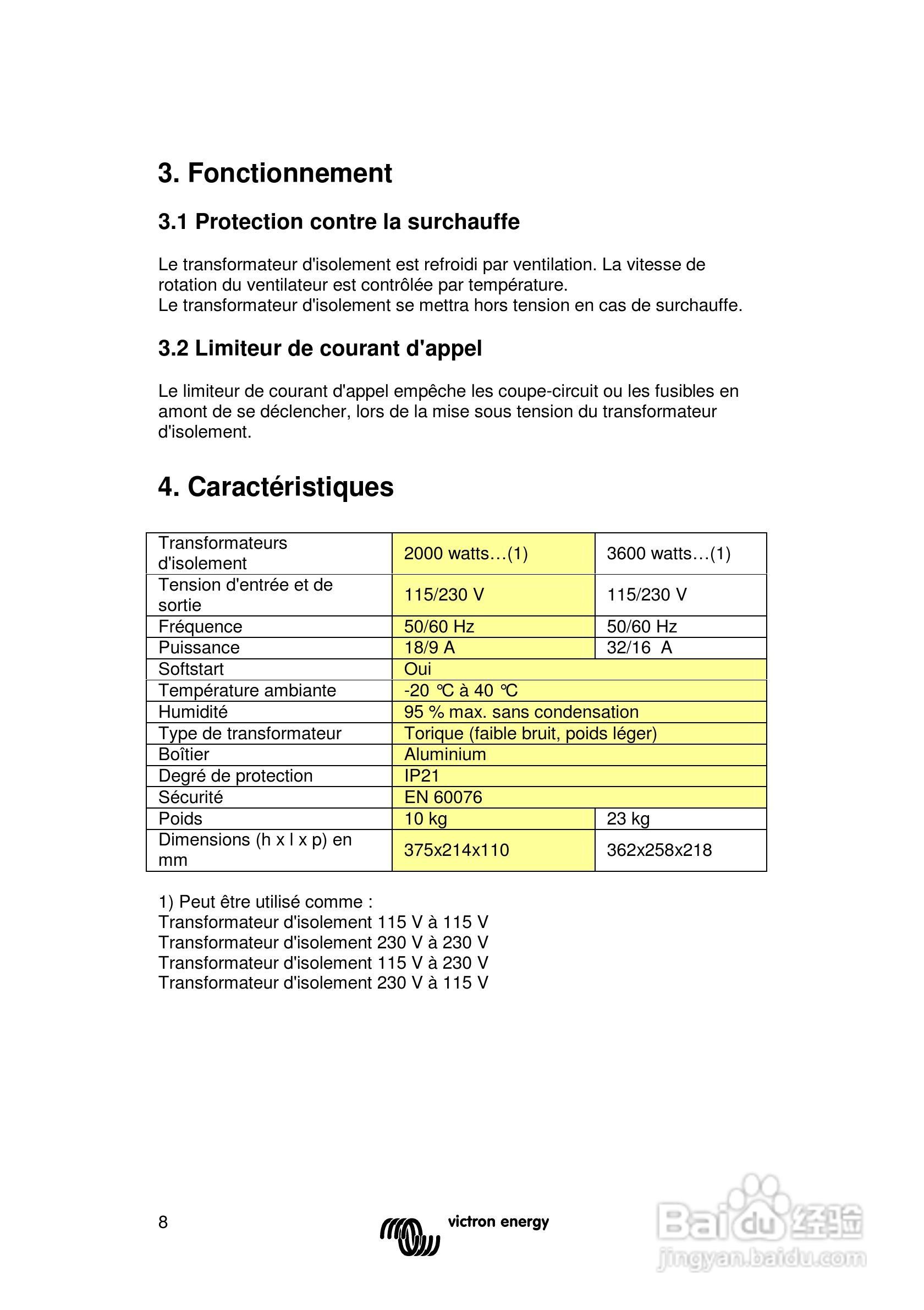 2000/3600 115/230V隔离变压器用户手册:[3]