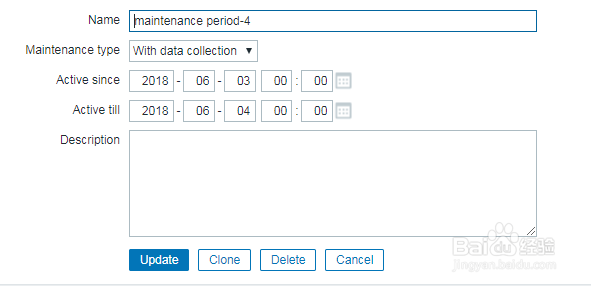 如何在zabbix中克隆维护周期？