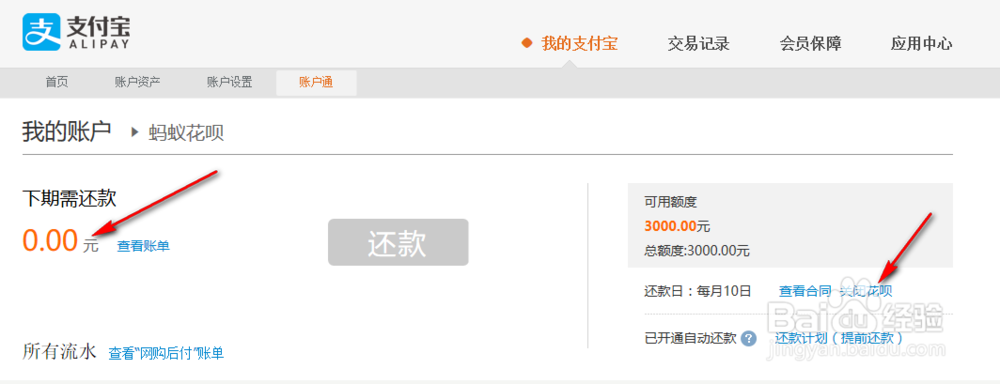 支付宝关闭蚂蚁花呗