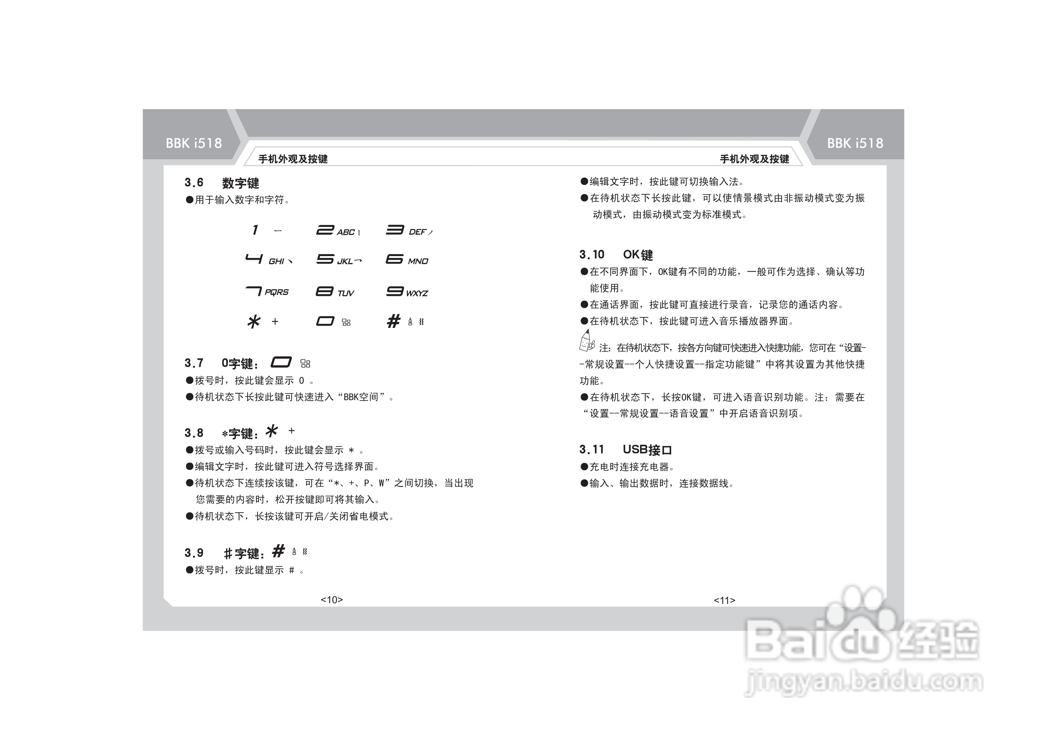 步步高i518手机使用说明书:[1]