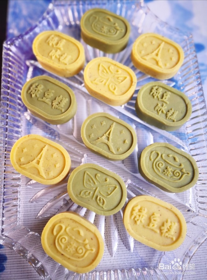 桂花/抹茶绿豆糕的做法