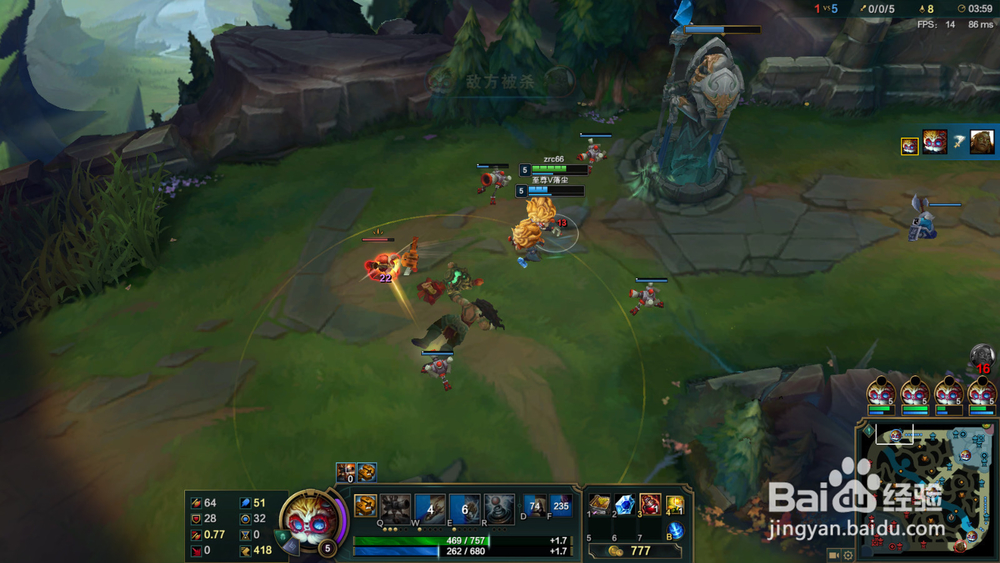 LOL英雄联盟大发明家怎么推线压制敌人