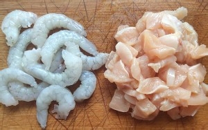 鸡肉虾仁馅饼