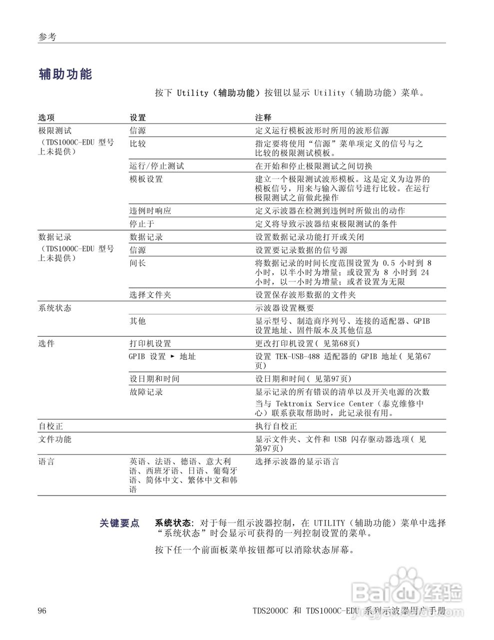 泰克TDS1012C-EDU数字存储示波器用户手册:[12]