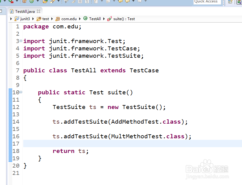 如何使用junit3进行程序测试？