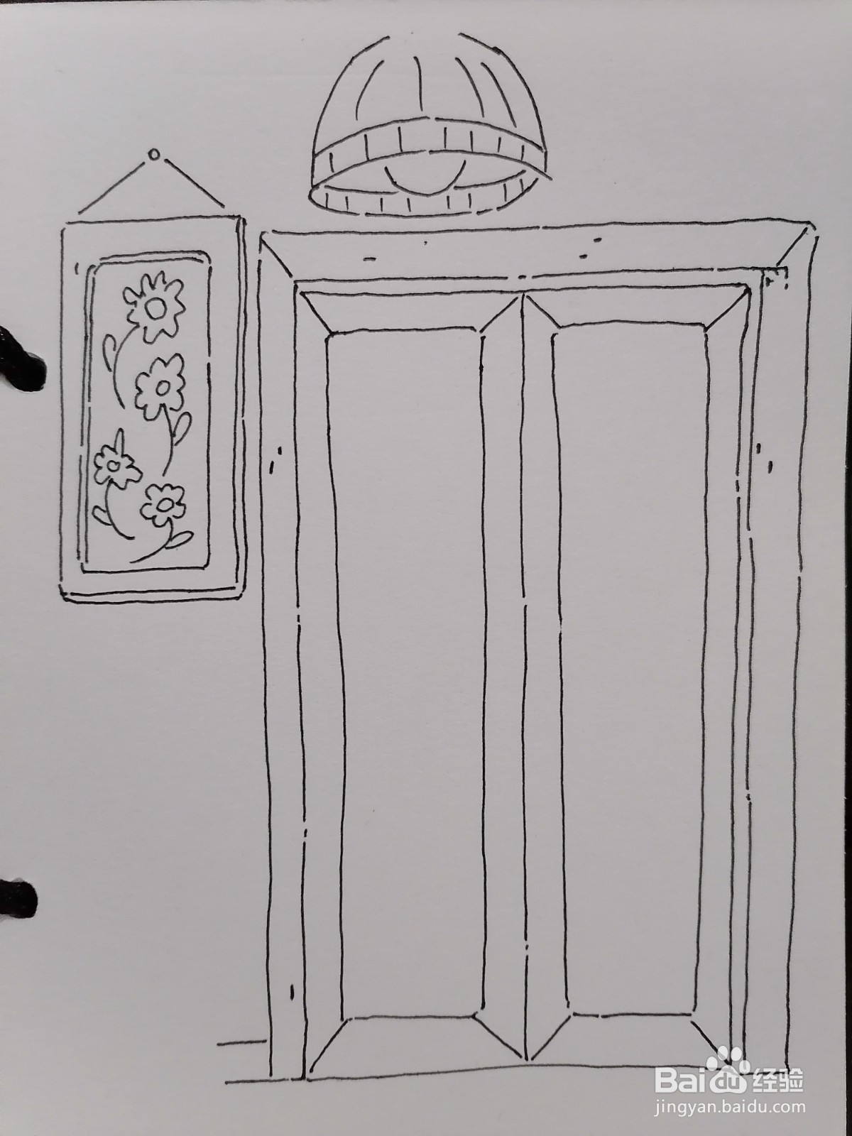 怎么画杂物房的门与门口之物