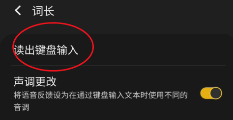 GaIaxy S9+屏幕阅读器如何读出键盘输入
