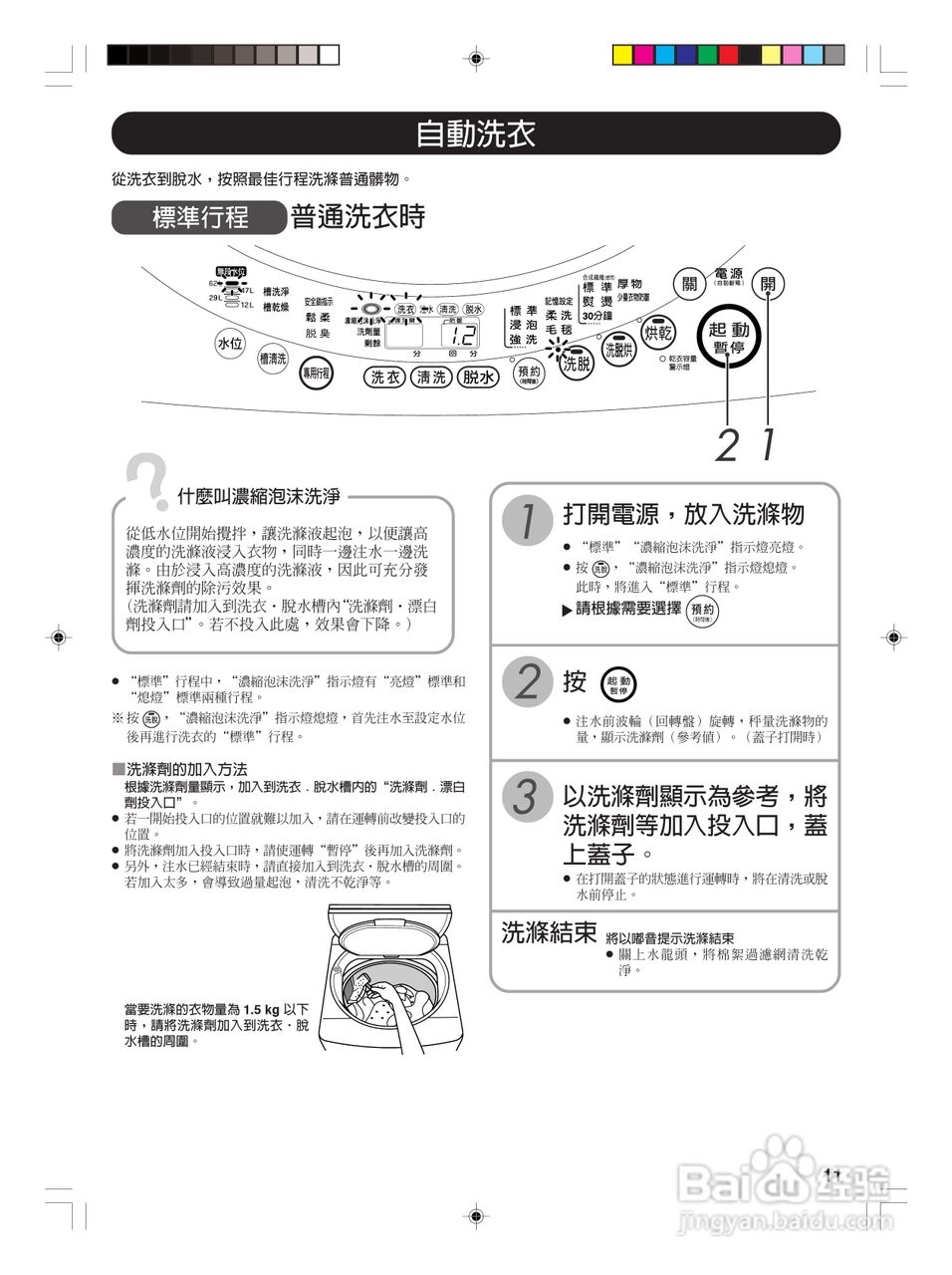 东芝AW-VB10GS全自动洗衣机使用手冊:[2]