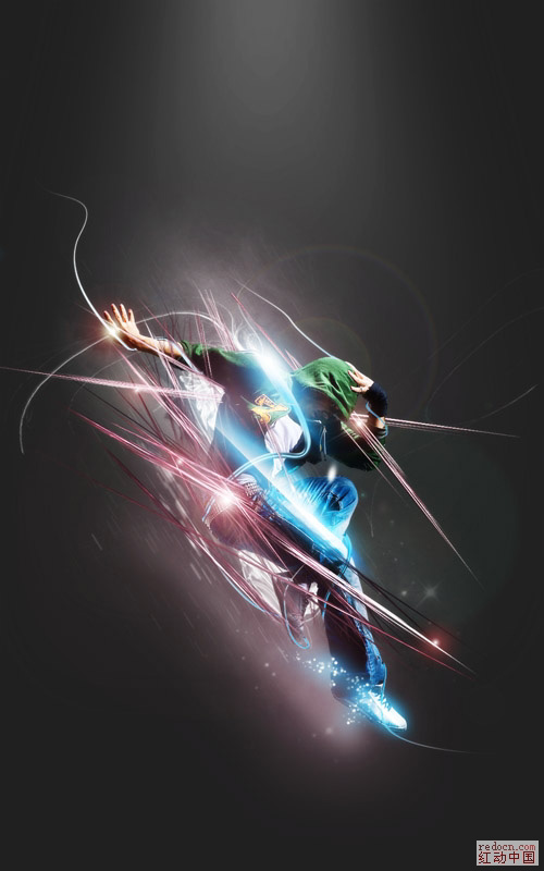 Photoshop打造绚丽的潮流舞者