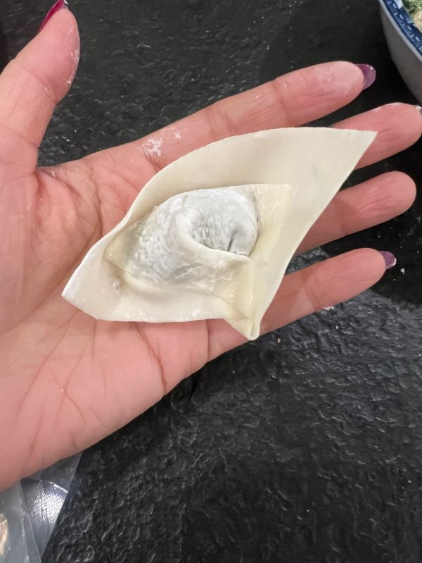 梯形馄饨皮包馄饨