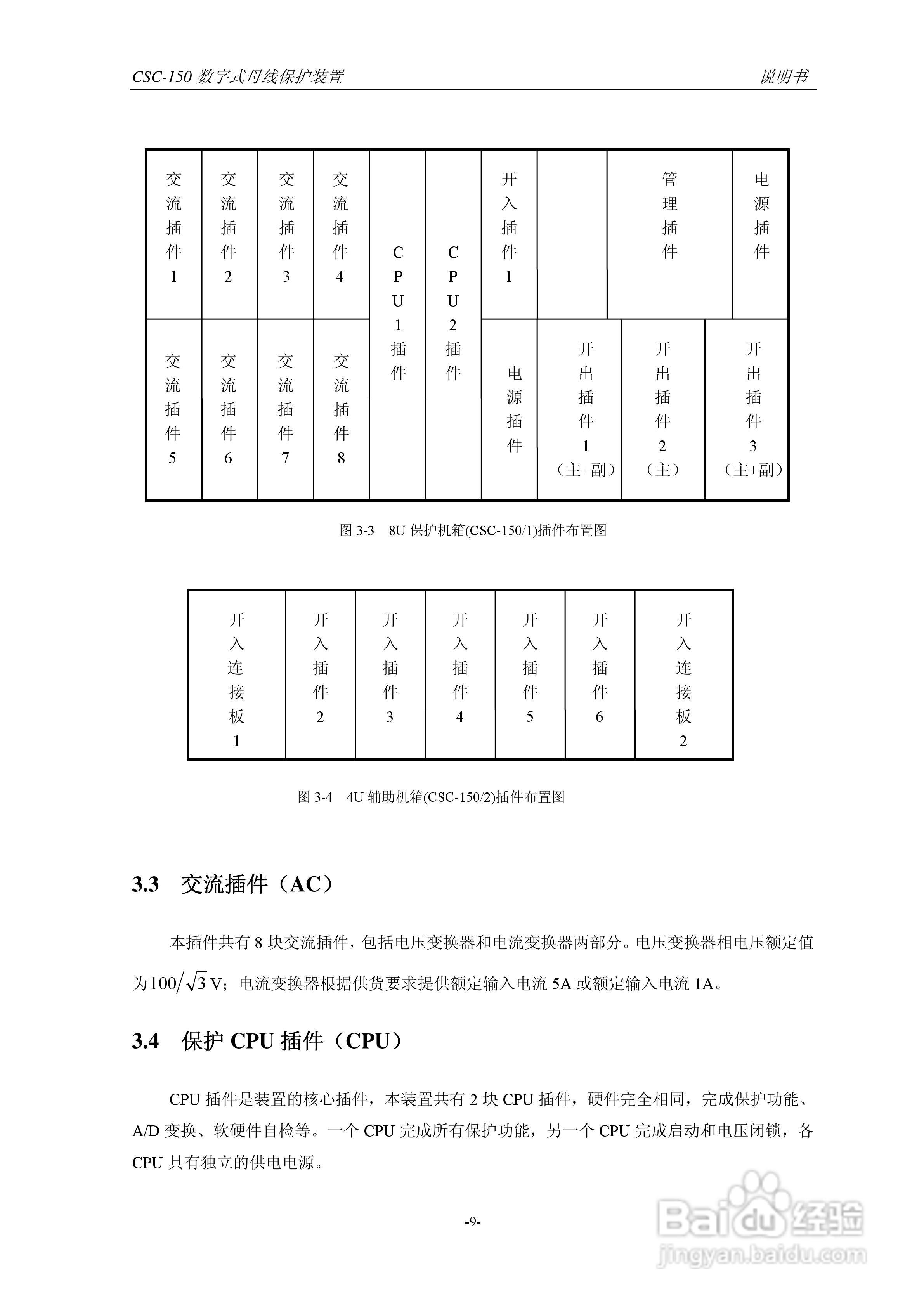 四方CSC-150数字式母线保护装置说明书:[2]