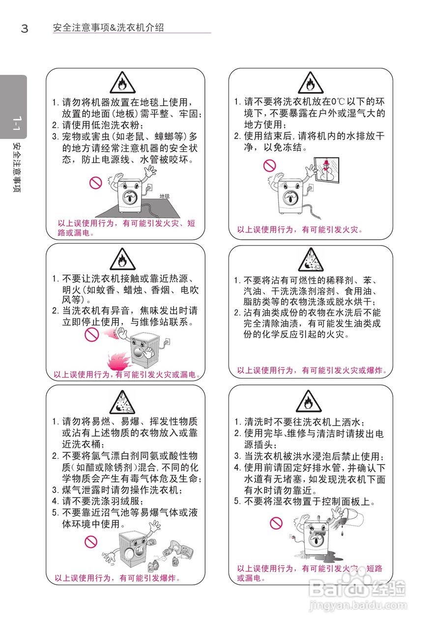 LG WD-A14396D洗衣机使用说明书:[1]