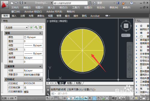 CAD进阶篇-通过构造线绘制简单柠檬图形