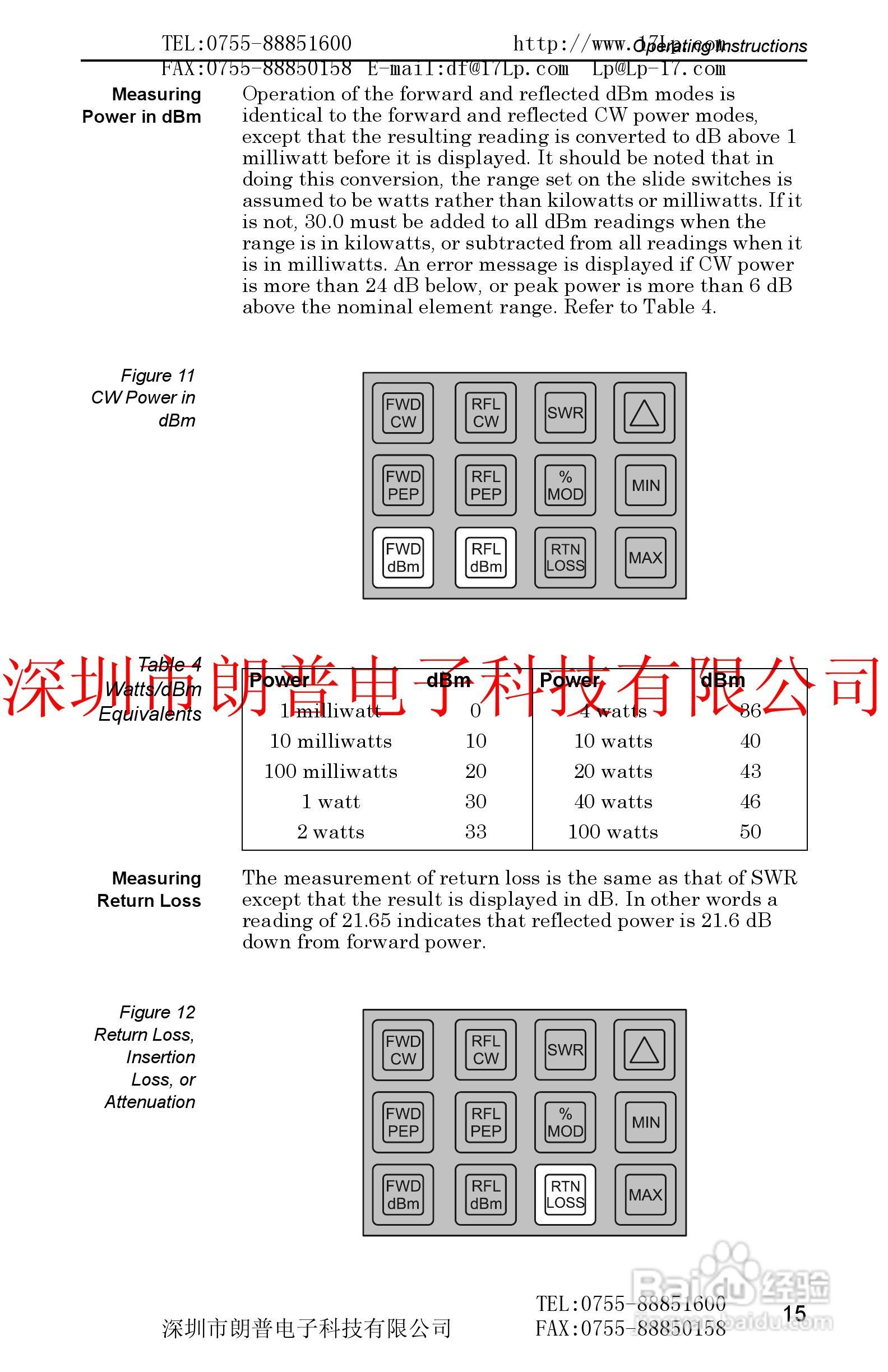 BIRD4391A鸟牌功率计使用手册:[3]