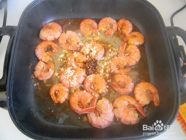 蒜香虾的制作方法