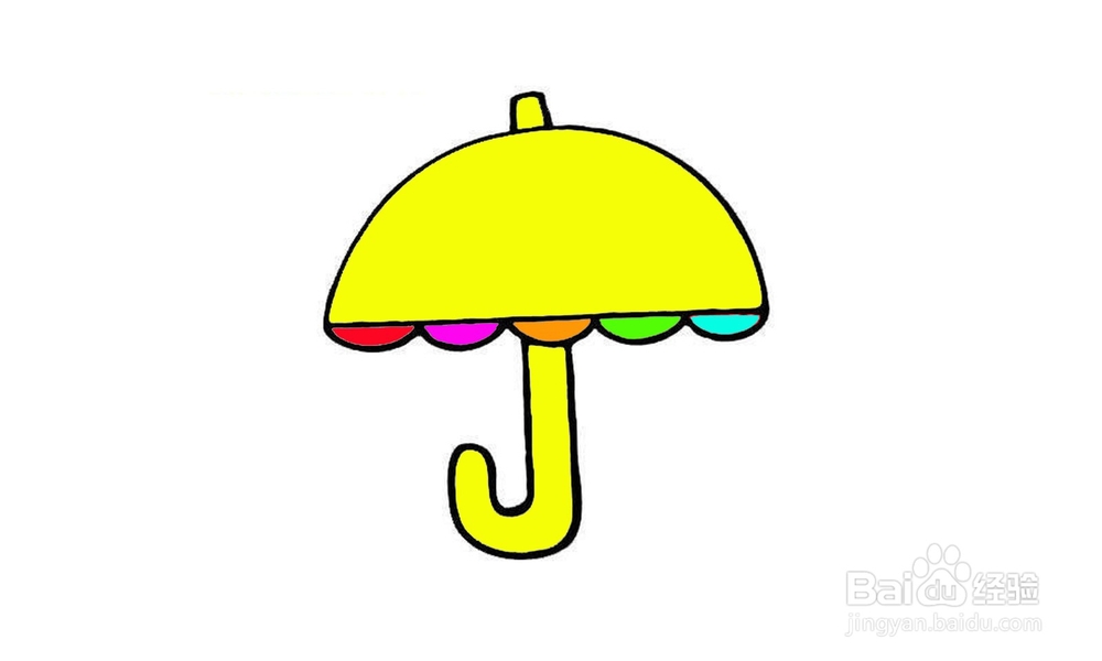 如何画出一个漂亮的雨伞？