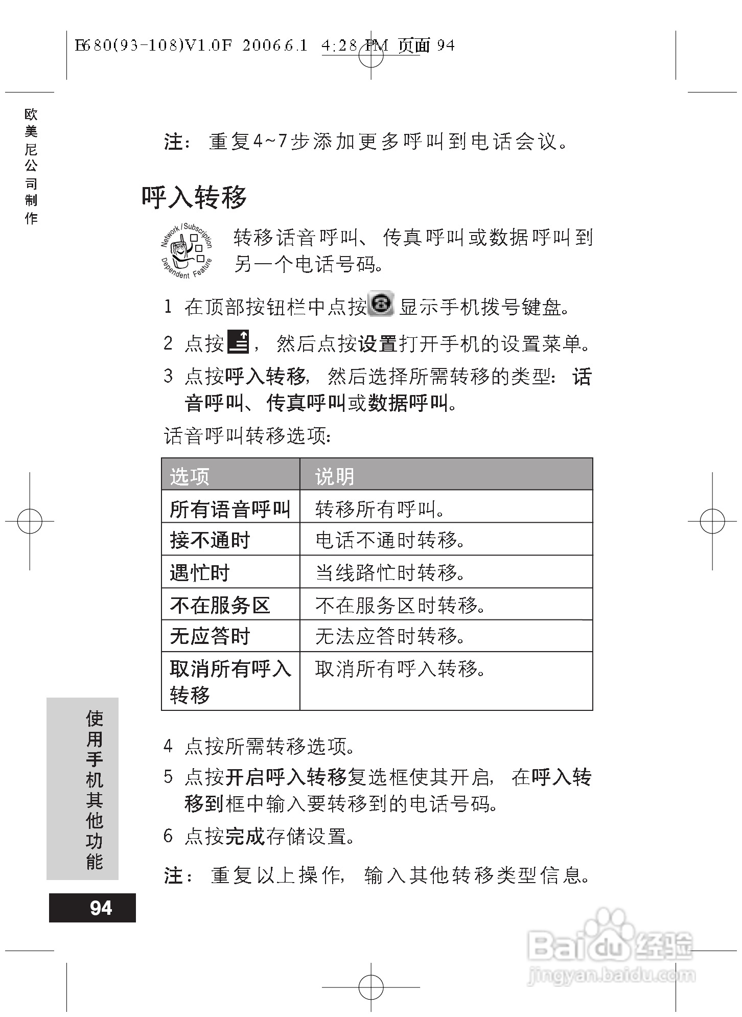 摩托罗拉E680手机使用说明书:[10]