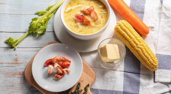 加拿大龙虾玉米浓汤