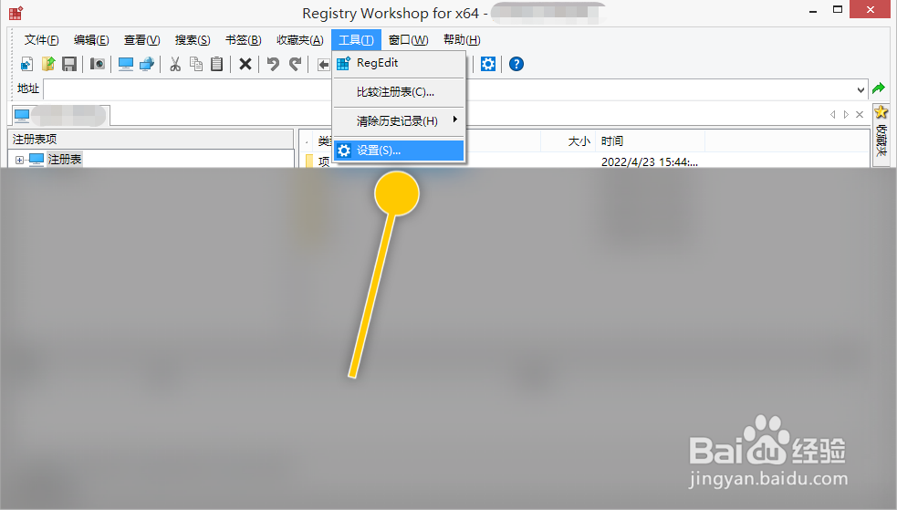 RegWorkshop怎么设置默认为只读模式
