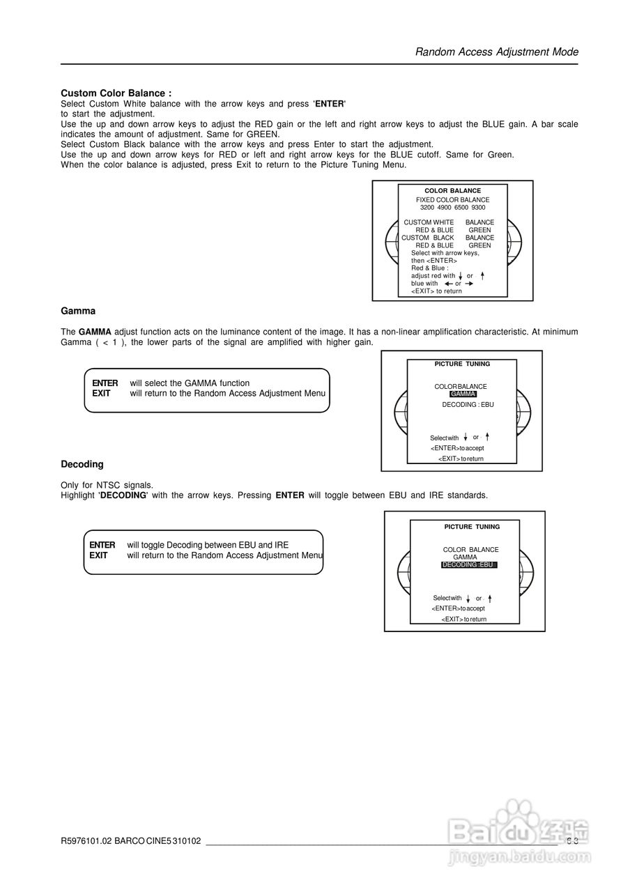 Barco巴可 Cine 5投影机说明书:[3]