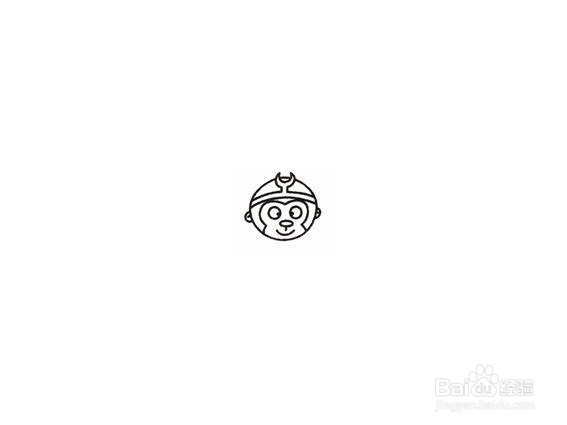 卡通孙悟空的简笔画