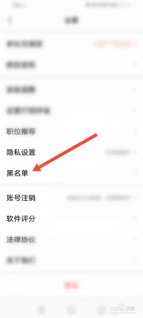 智联招聘如何查看黑名单信息