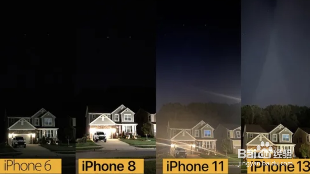 iphone机型摄像头对比