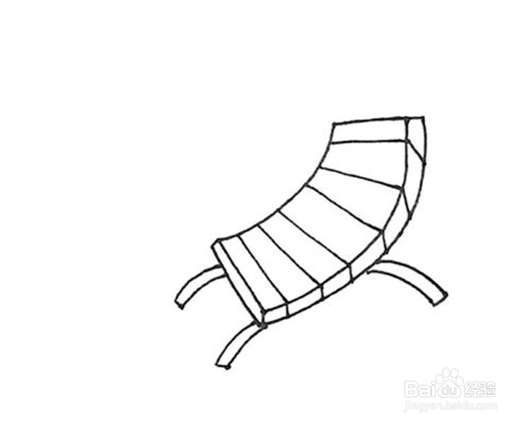 沙滩椅儿童卡通简笔画教程
