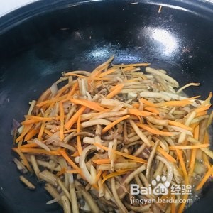 家庭版小炒茶树菇的做法