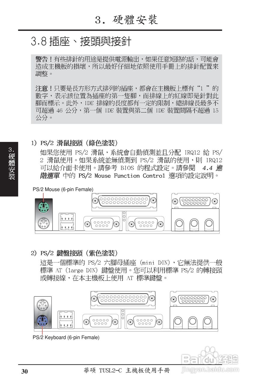 ASUS主机板TUSL2-C使用手册:[3]