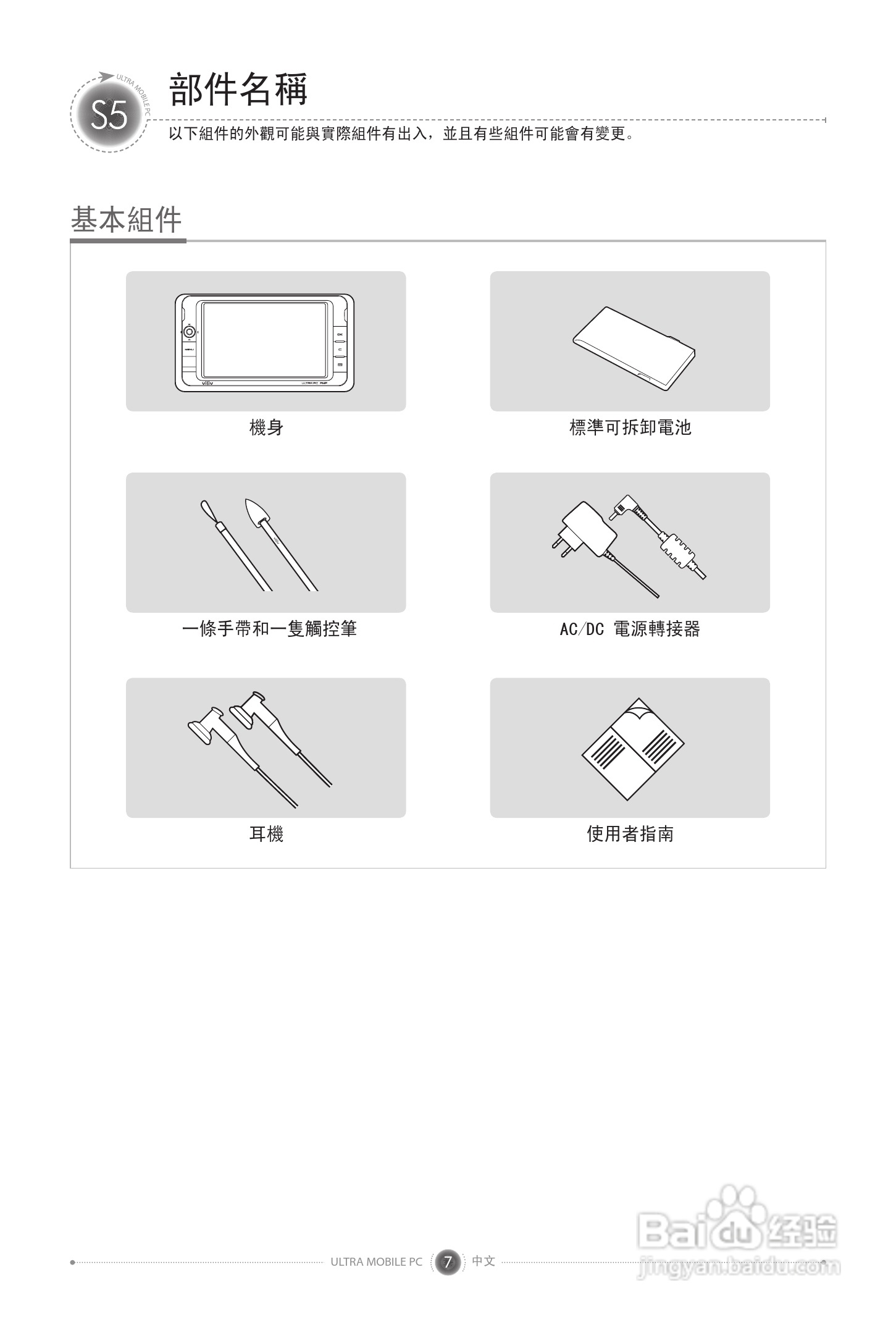 viliv S5笔记本电脑说明书:[1]