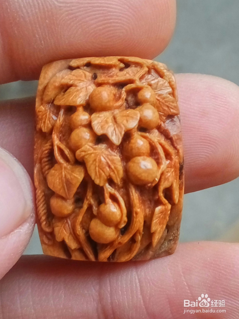 桃核雕刻福禄万代方牌雕刻过程