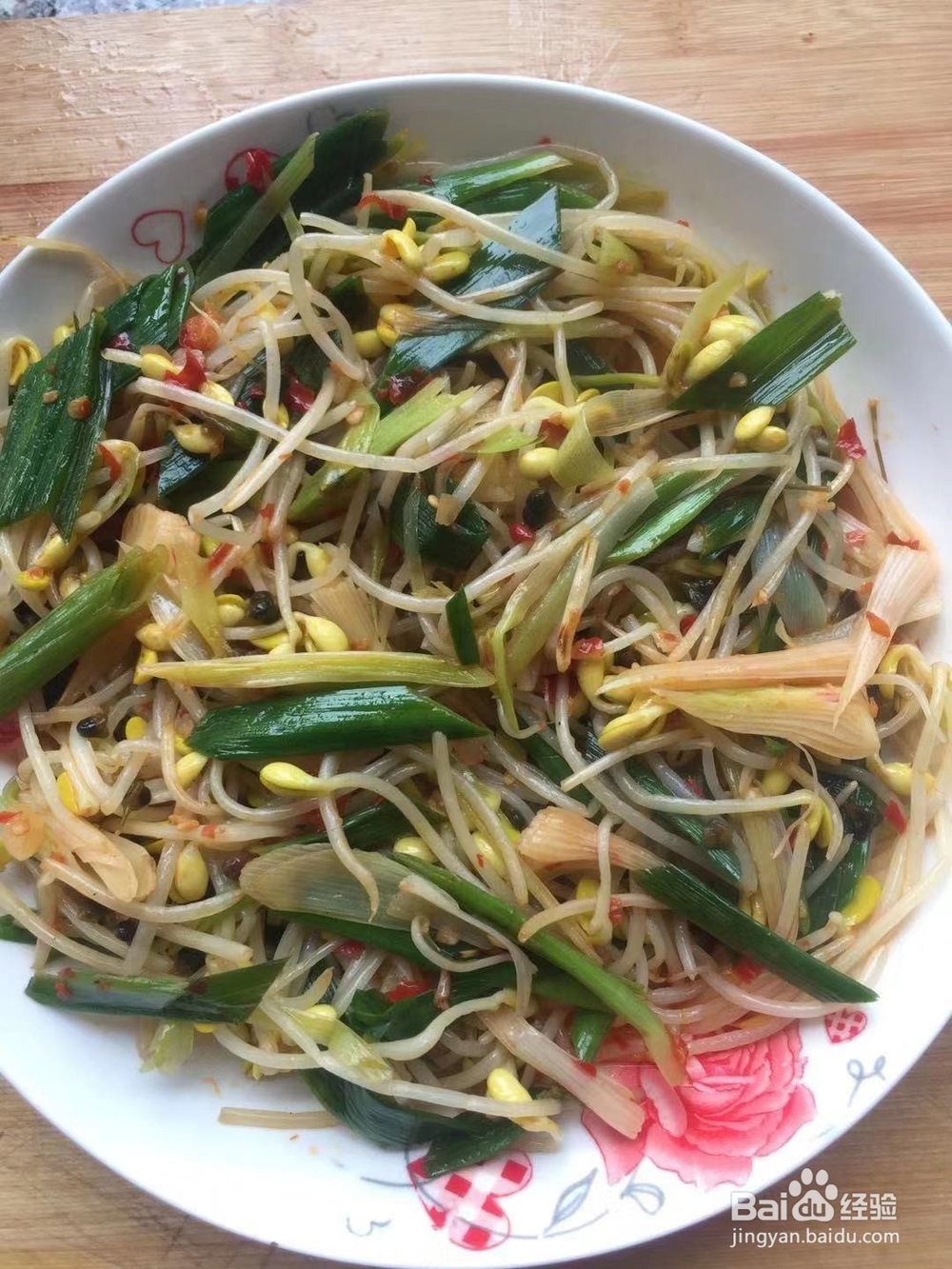 极味家常菜:豆芽炒青蒜