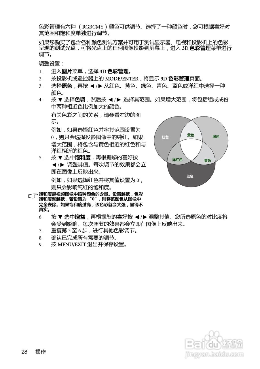 明基MX501-V投影机使用说明书:[3]