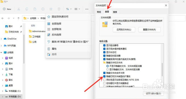 Win11文件后缀名怎么显示