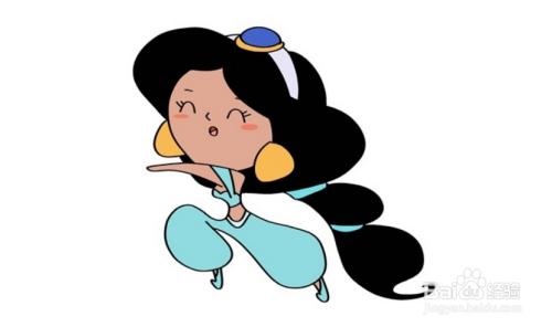 茉莉公主简笔画怎么画