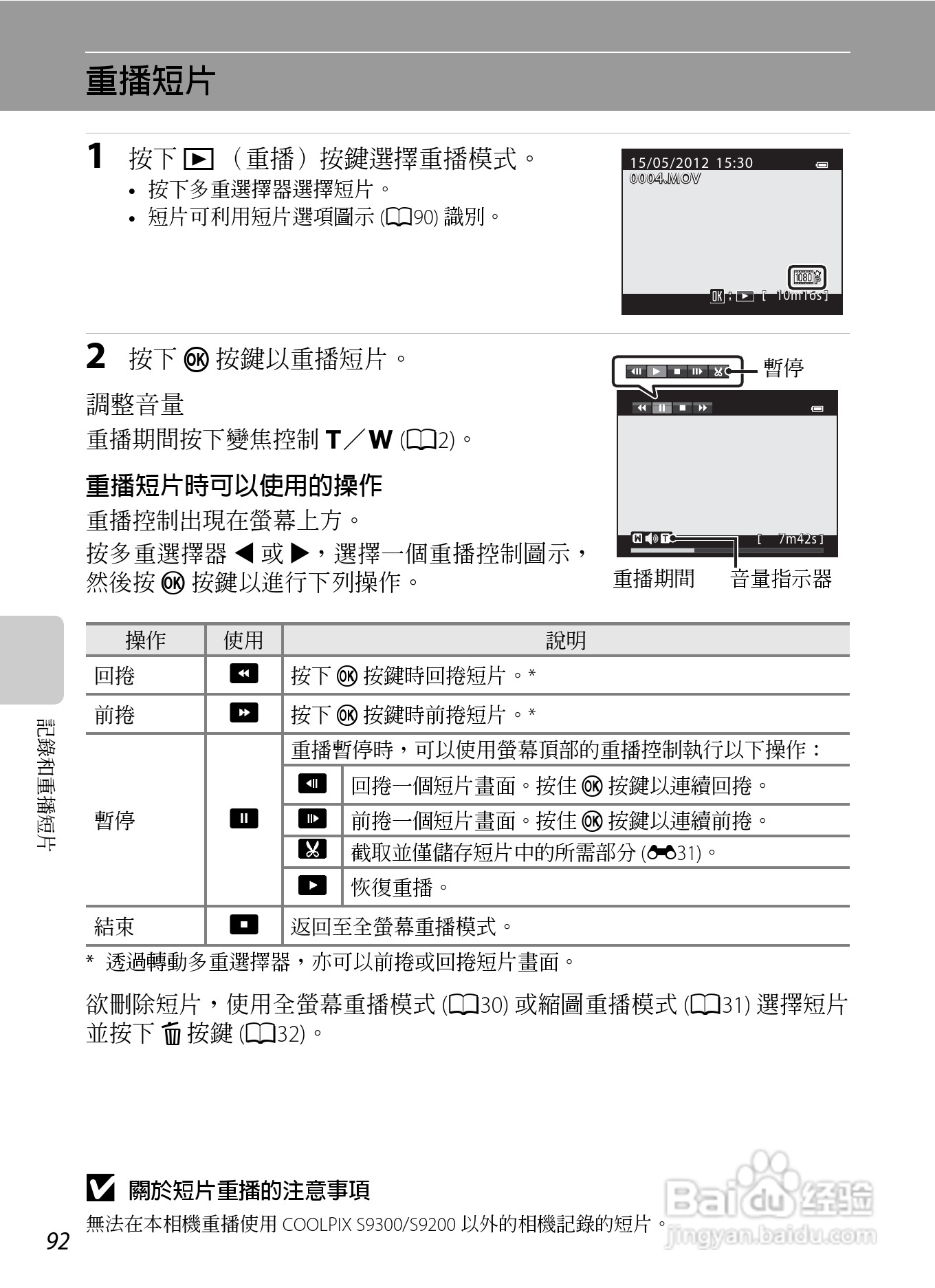 尼康COOLPIX S9300数码相机使用说明书:[11]