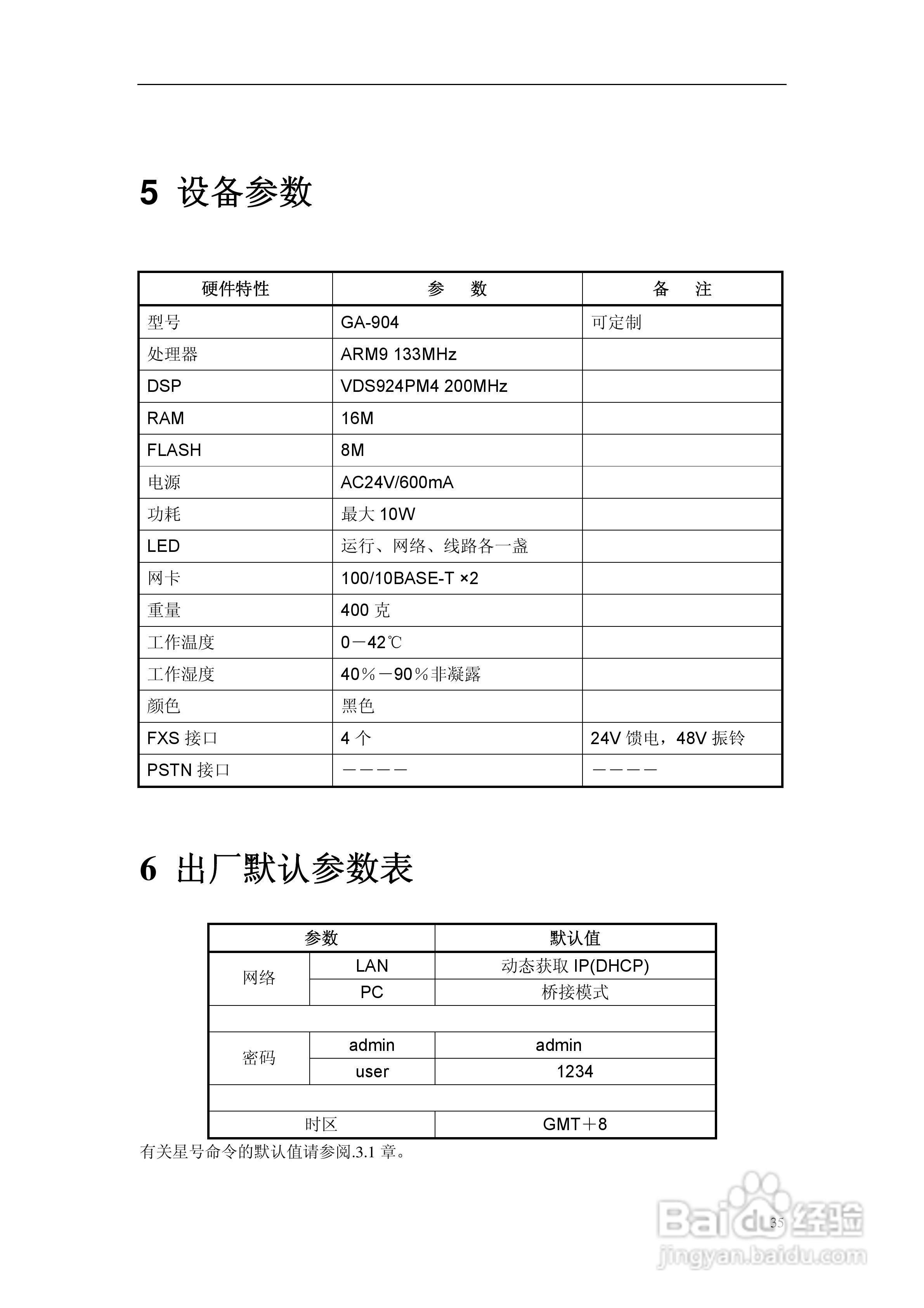 GA-904模似数字适配器用户说明书:[4]