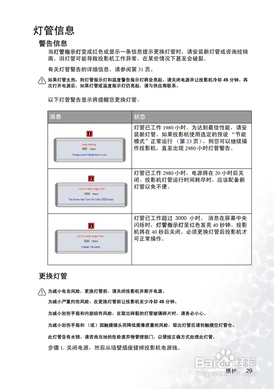 明基PB2145投影机使用说明书:[4]