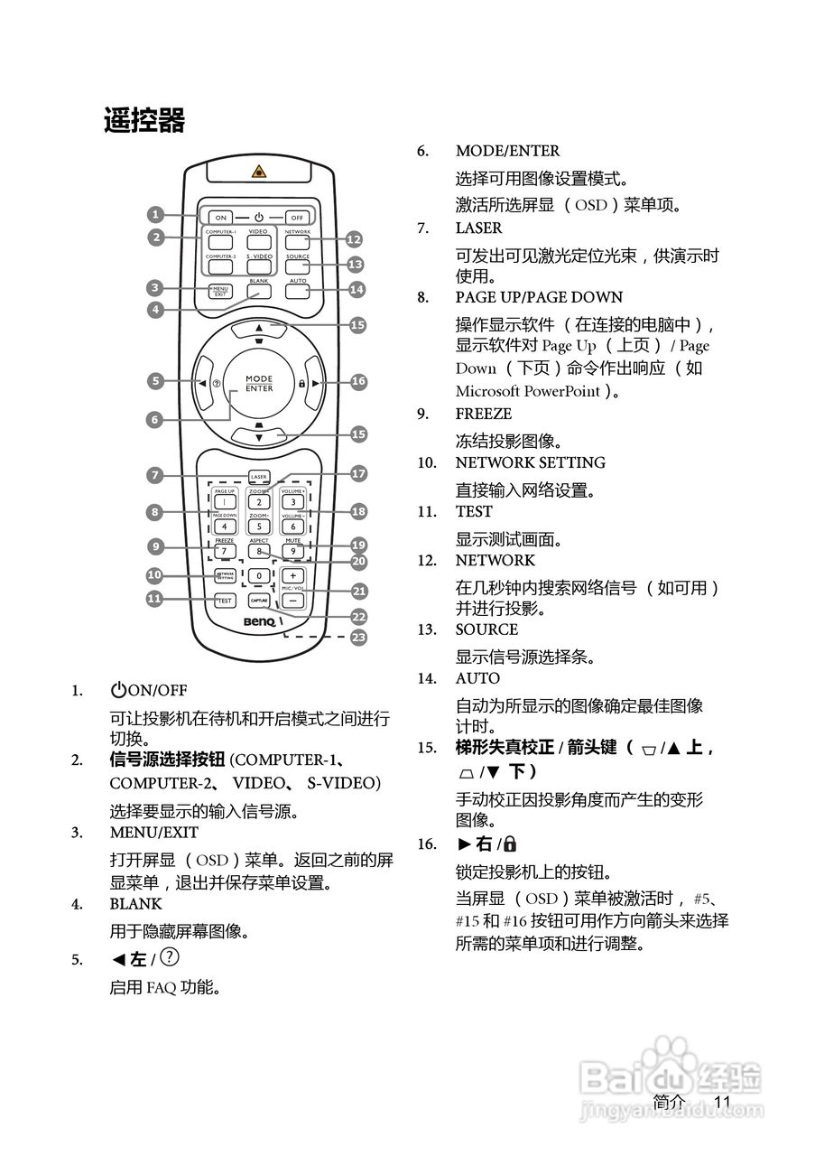 明基MX761投影机使用说明书:[2]
