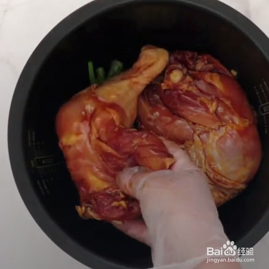 在家做电饭锅烤鸡腿教程