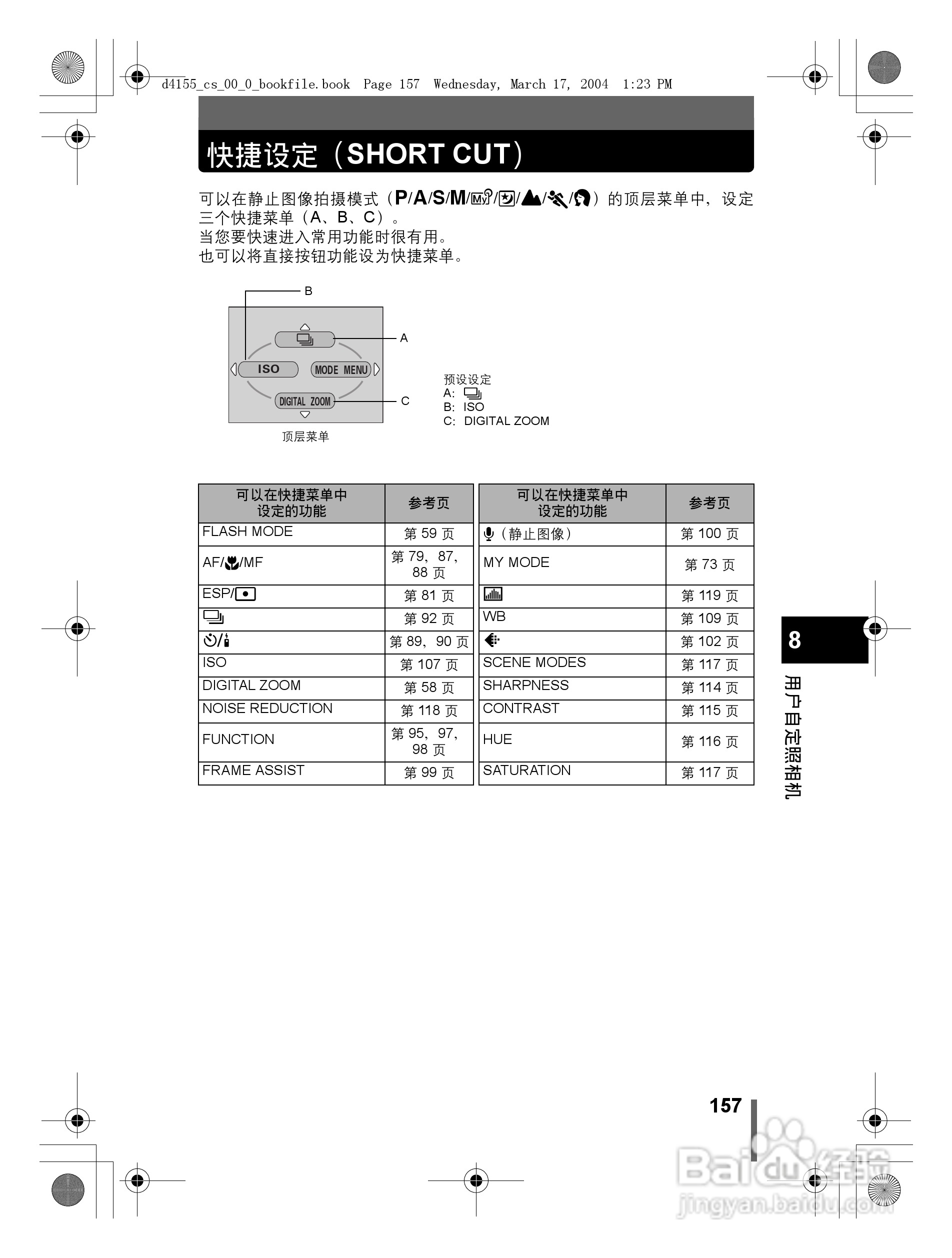 奥林巴斯 C-8080WZ数码相机说明书:[16]