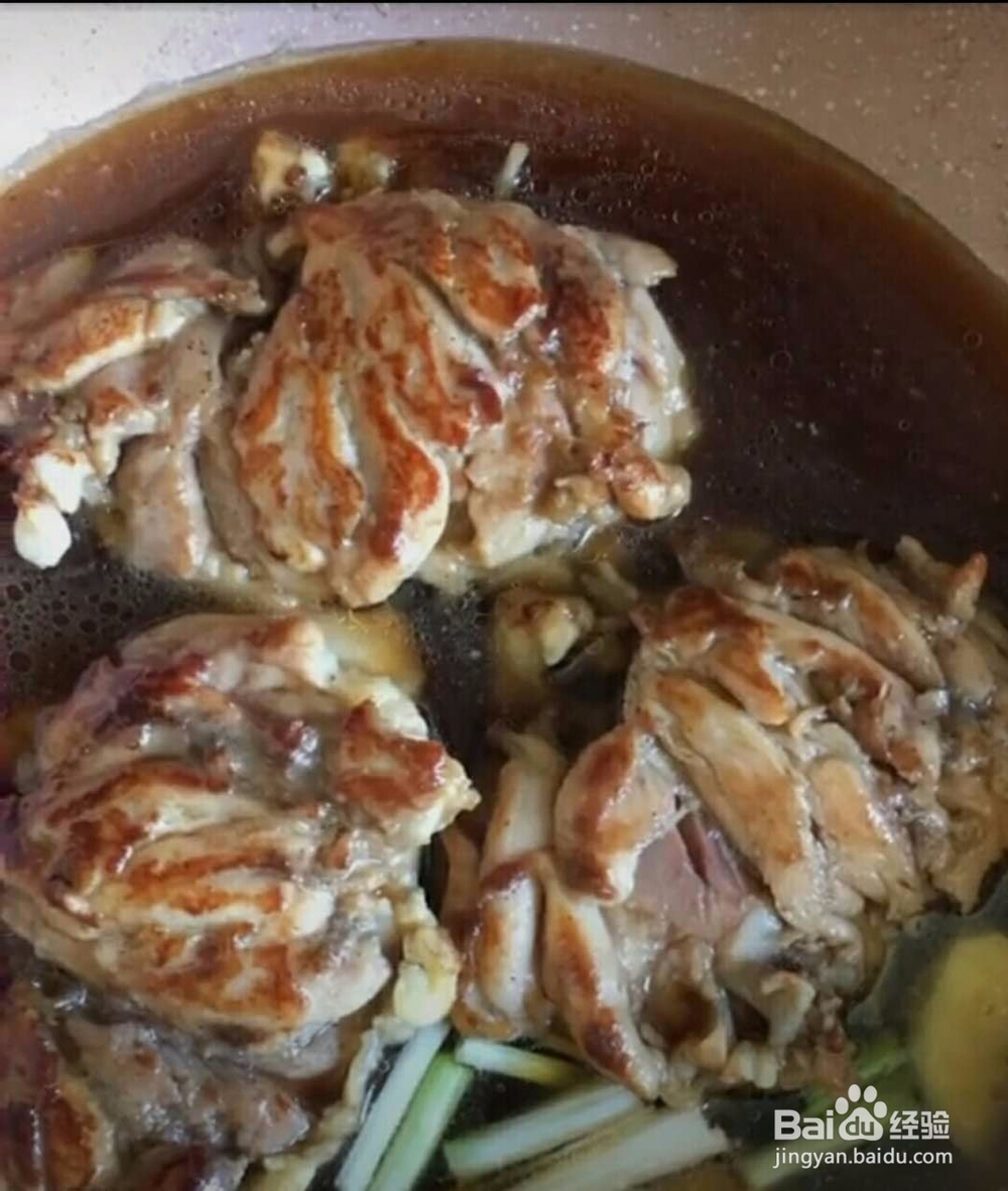 酱烧鸡腿饭做法