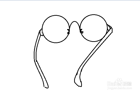 逼真圆框眼镜手绘教程